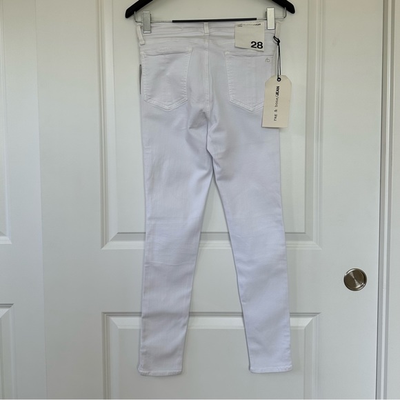 Rag & Bone 10 inch Capri Skinny White Jeans - Picture 9 of 16